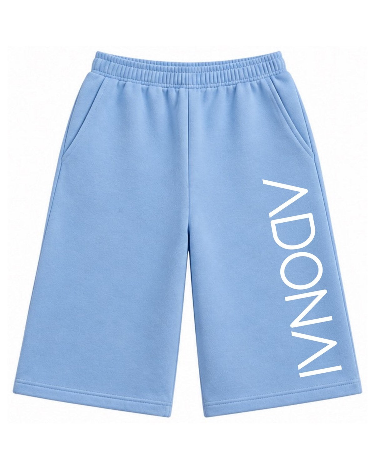 Carolina Blue Oversized Capri Shorts