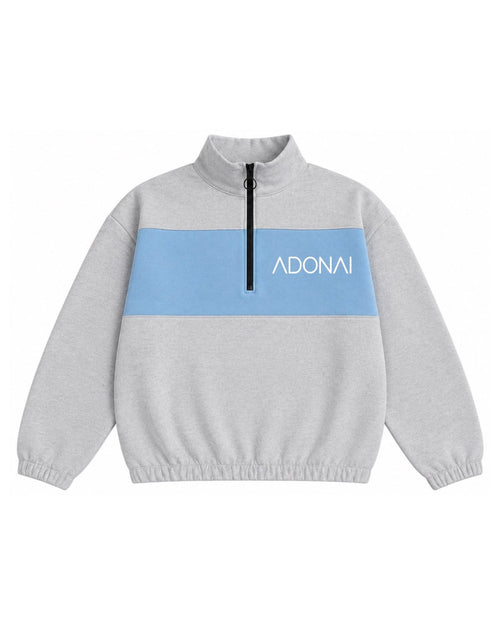Carolina Blue Block Quarter Zip
